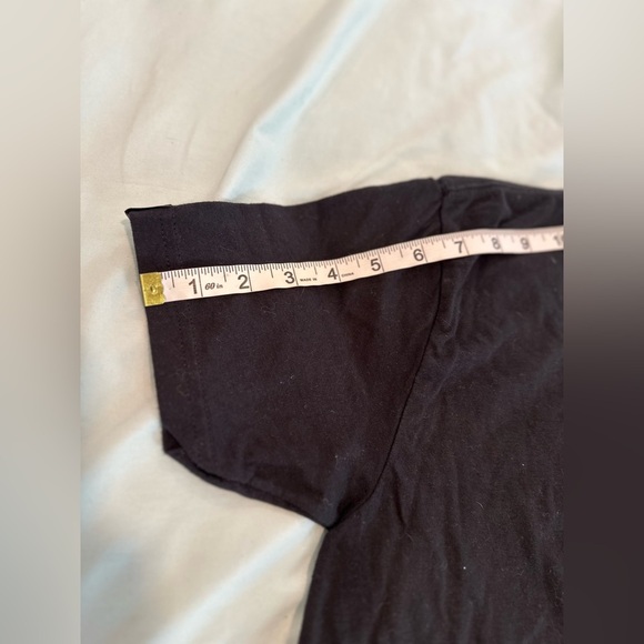 Diesel Power Small Black Linear Graphic Skull Short Sleeve Cotton Blend Tee. - Picture 5 of 8